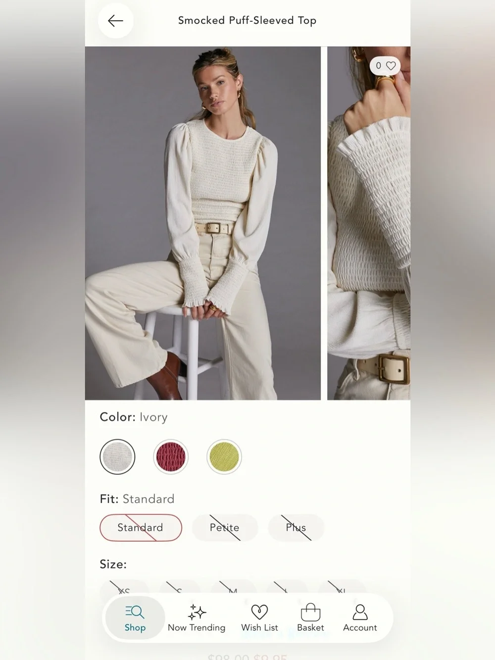 Anthropologie beautiful ivory